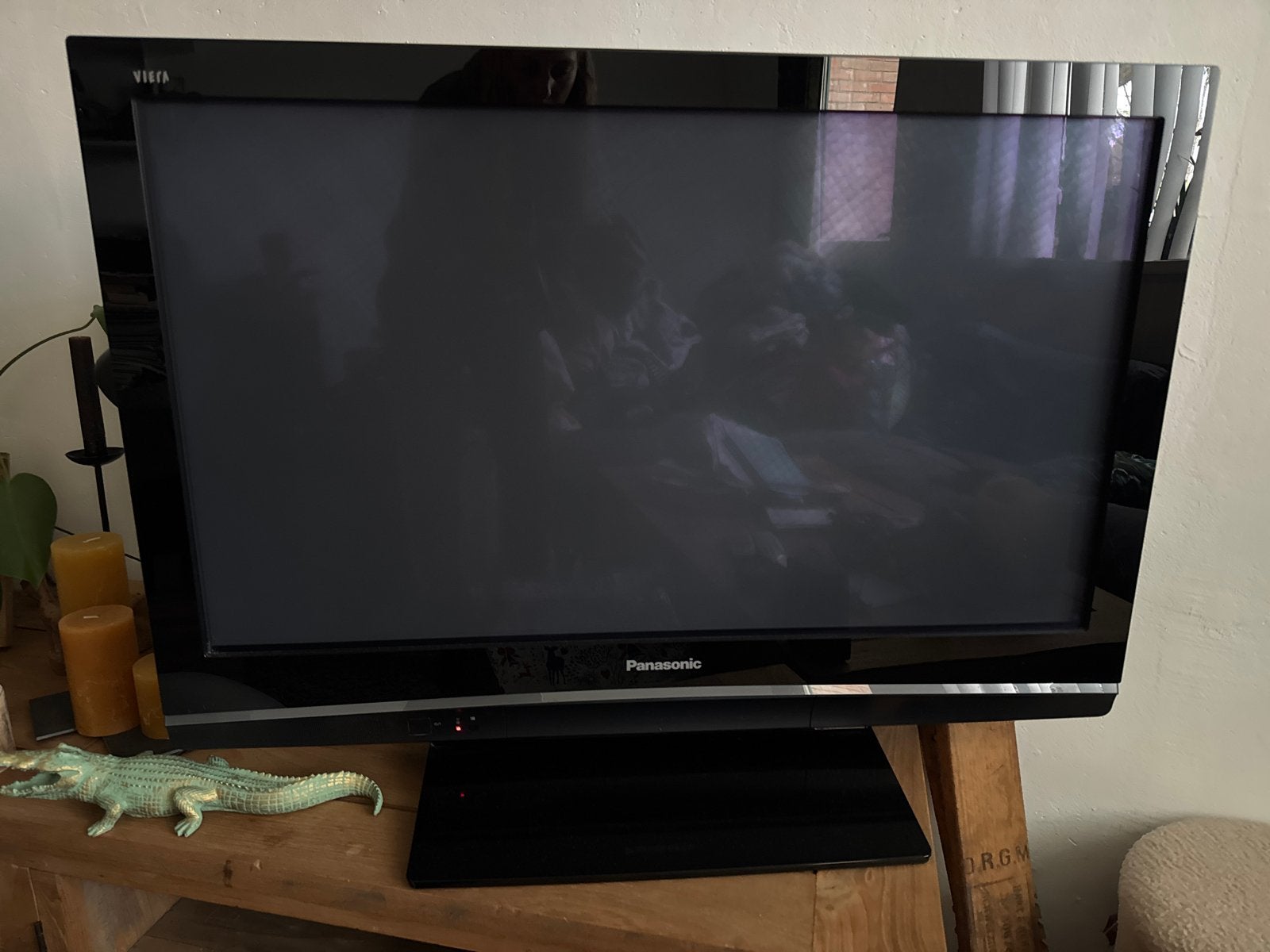 Tv panasonic th-37px80e, Ophalen, Gebruikt, Panasonic, 80 tot 100 cm