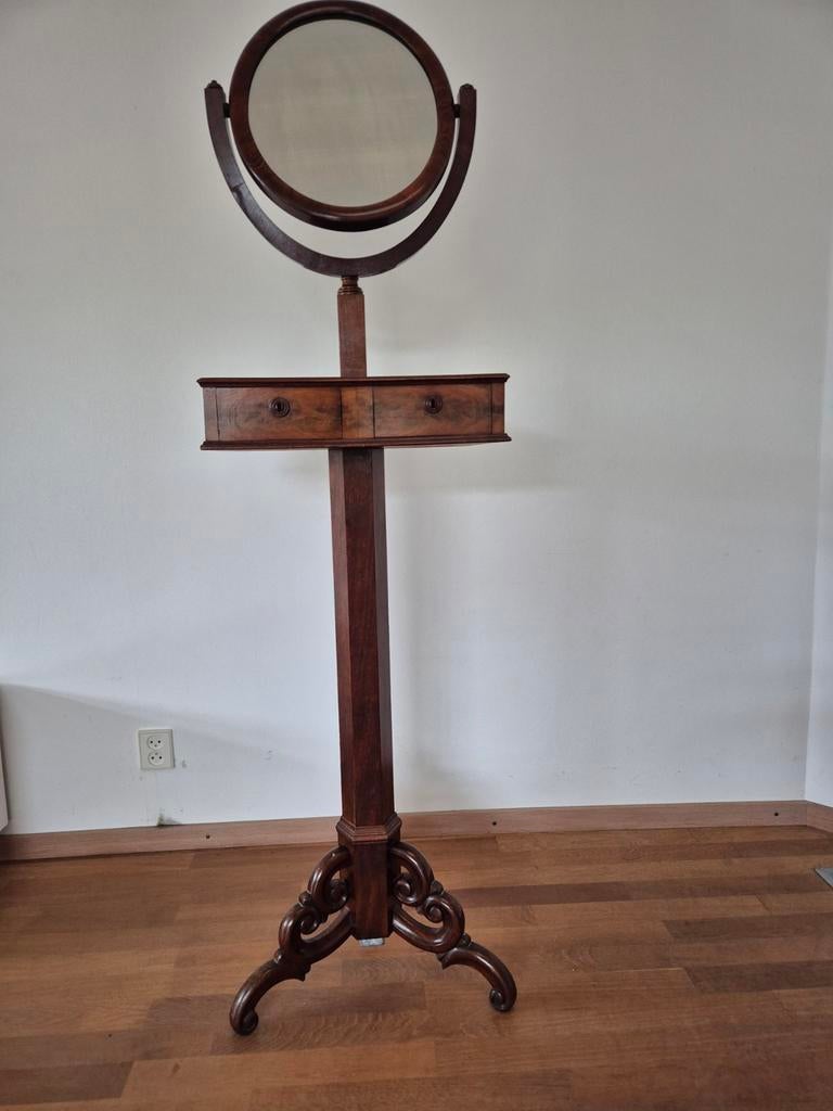 Scheerspiegel, Hollandse Biedermeier, Antiek en Kunst, Ophalen of Verzenden