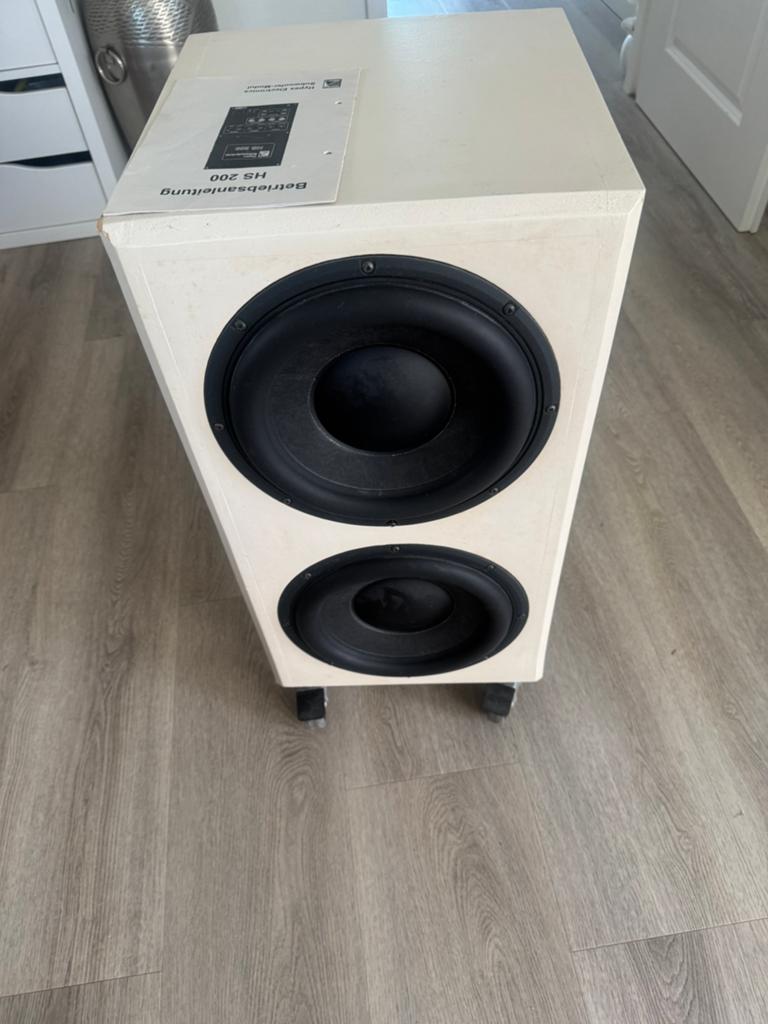 Highend Subwoofer, Hypex HS 200 met peerless 12 inch, Overige merken, Gebruikt, Subwoofer, Ophalen of Verzenden