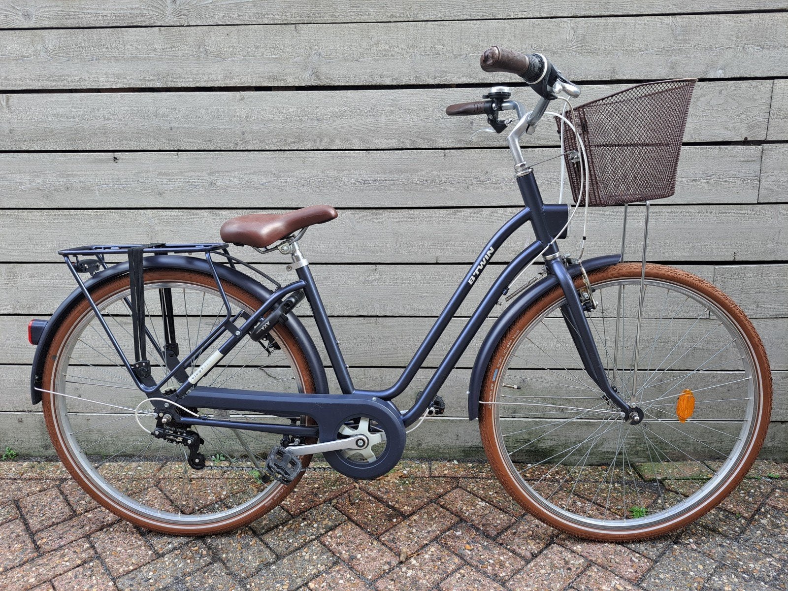 B'Twin Elops meisjesfiets 28 inch met versnellingen, Gebruikt, Velgrem, B'Twin, Handrem