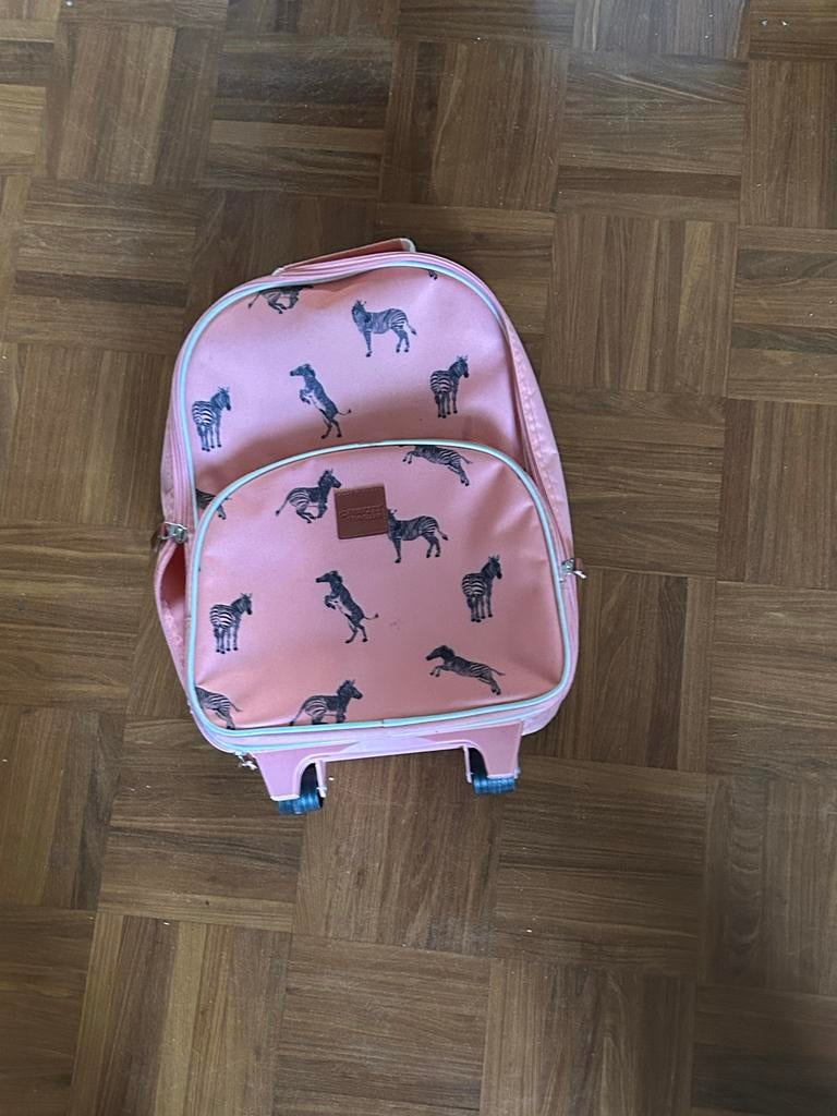 Roze trolley met zebra's - Zo goed als nieuw, Ophalen, Zo goed als nieuw