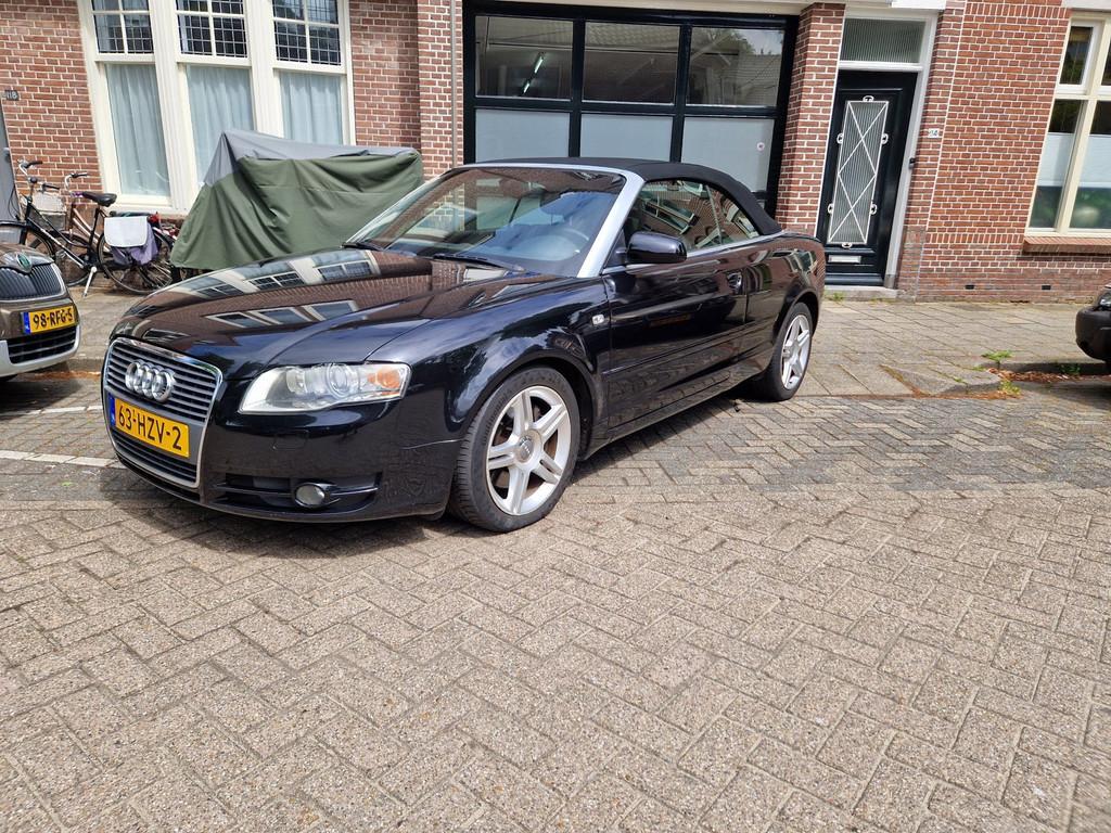 Audi A4 Cabriolet 2.0 cabrio in top staat, Auto's, Audi, Gebruikt, Zwart, 4 cilinders, 4 stoelen