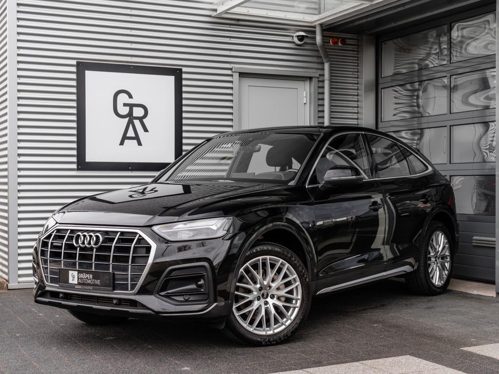 Audi Q5 Sportback 50 TFSIe Quattro | 20 inch (bj 2021), Automaat, Stof, Gebruikt, Zwart