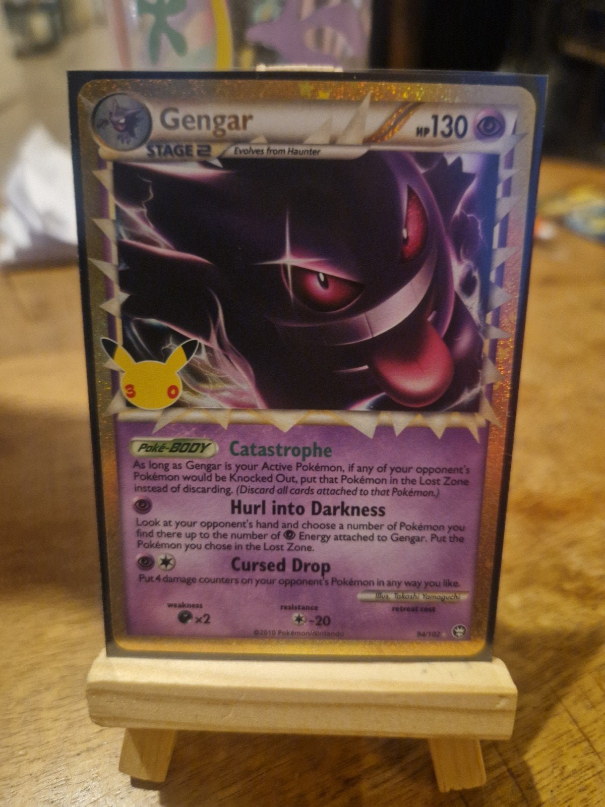 Pokémon Gengar Celebrations 25th Anniversary Kaart, Ophalen, Zo goed als nieuw, Losse kaart, Foil