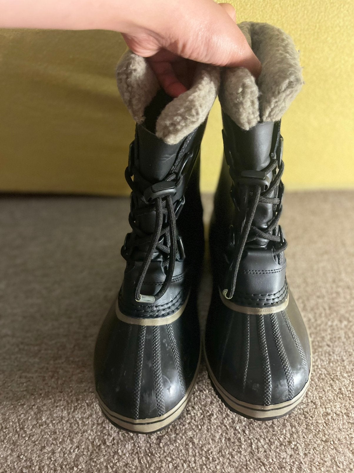 Winter waterproof snowboots, Ophalen, Zwart, Snowboots, Zo goed als nieuw