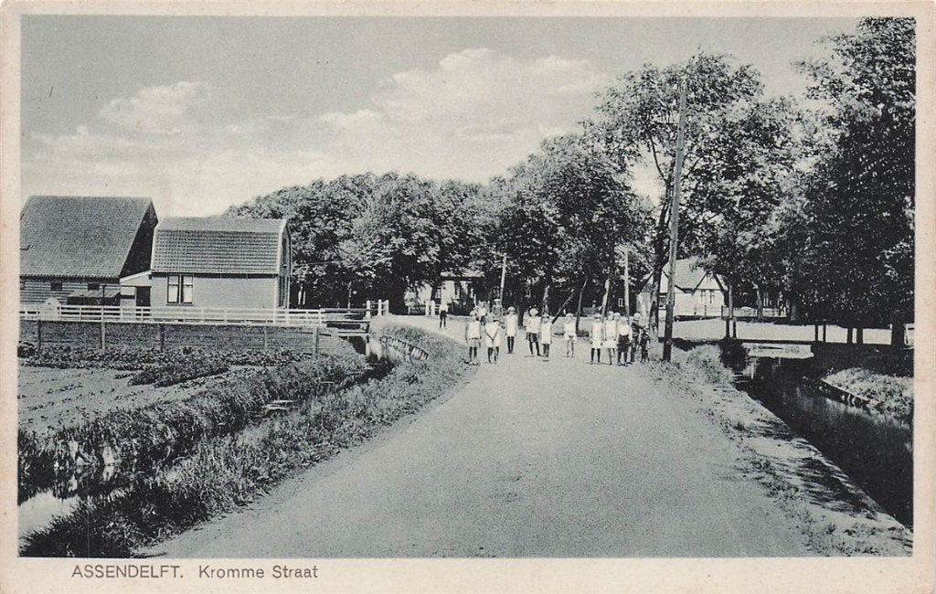 703-326-031 Assendelft Kromme Straat, Verzenden, Voor 1920, Noord-Holland