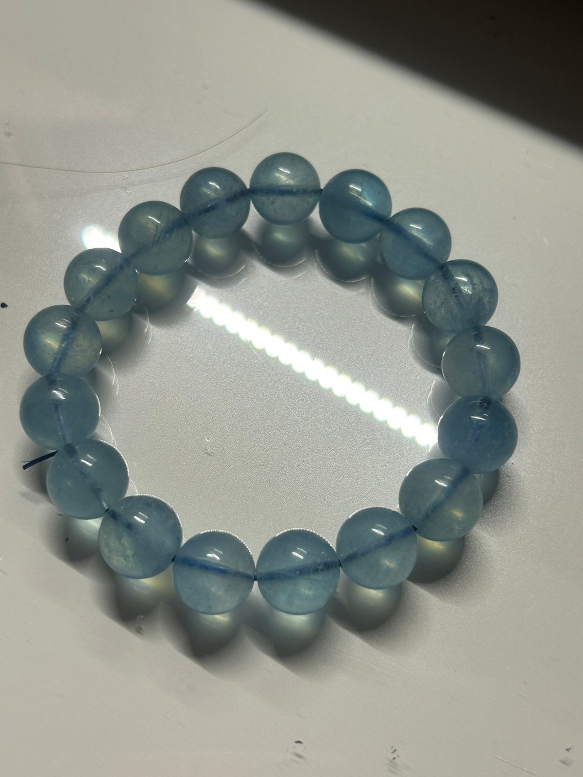 Aquamarijn, Ophalen of Verzenden, Zo goed als nieuw, Blauw, Zilver
