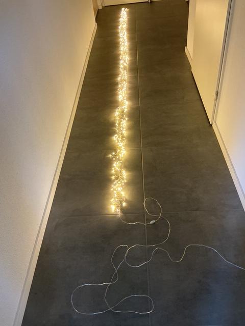 Clusterverlichting / Kerstverlichting 768 lampjes 4,5 m. wit, Diversen, Kerst, Ophalen of Verzenden, Zo goed als nieuw