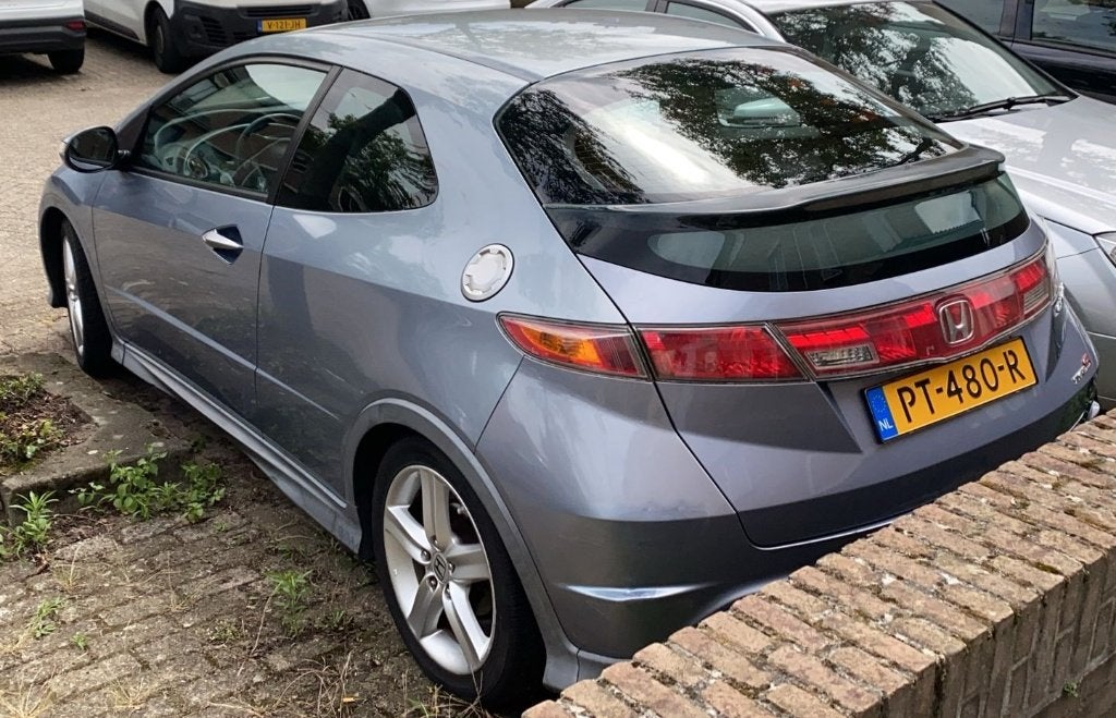Honda Civic 1.8 Type-s Advantage 3DR 2008 Staalblauw/Grijs, Auto's, Honda, Voorwielaandrijving, 15 km/l, 4 cilinders, 1799 cc