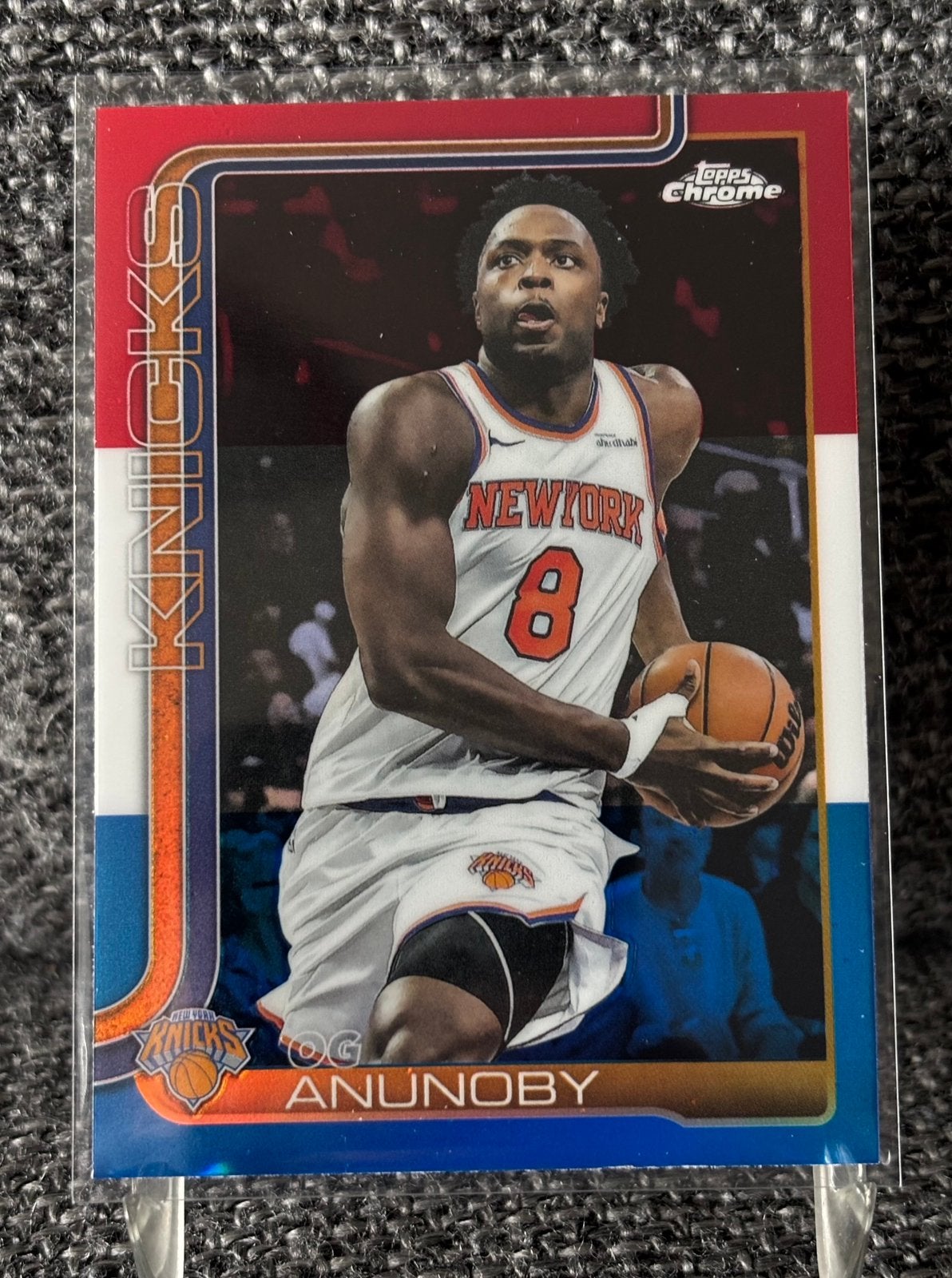 OG Anunoby Topps Chrome New York Knicks NBA basketball card, Ophalen of Verzenden, Nieuw, Plaatje