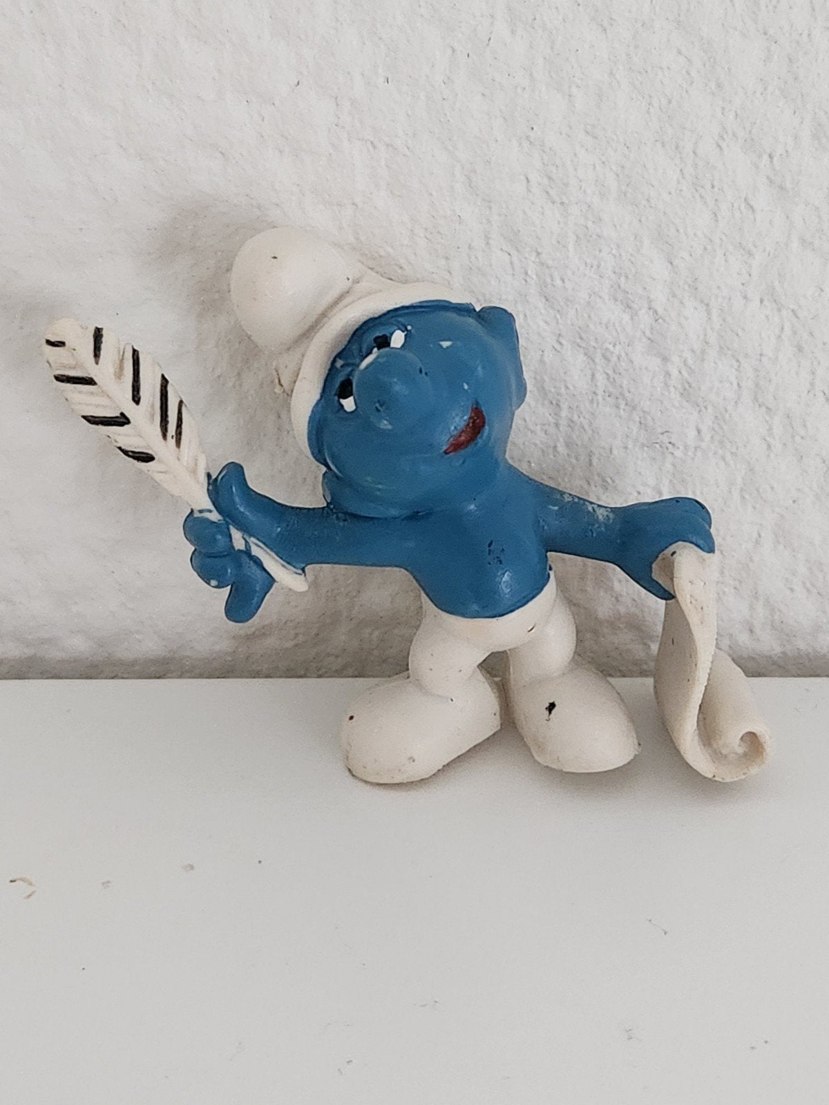 Peyo - Dichtsmurf - Smurf, Verzamelen, Smurfen, Ophalen of Verzenden, Gebruikt, Dichtersmurf, Poppetje, Figuurtje of Knuffel
