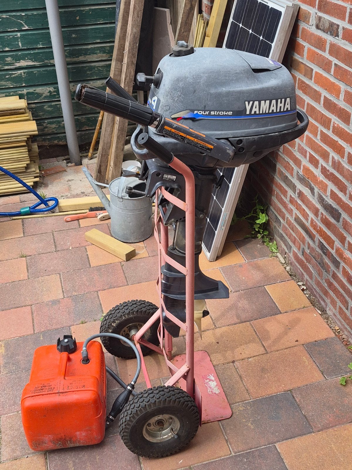 Yamaha 4 pk kortstaart, Watersport en Boten, Buiten- en Binnenboordmotoren, Ophalen, Benzine