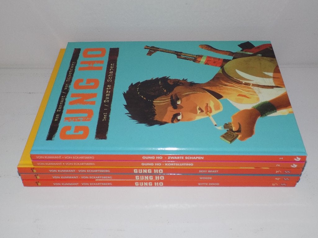 Gung Ho ~ Complete serie hardcovers 1 t/m 5, Complete serie of reeks, Ophalen of Verzenden, Zo goed als nieuw