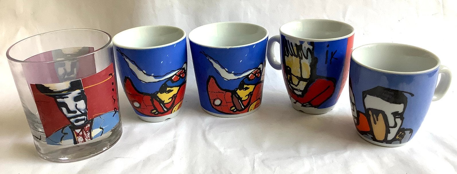 HERMAN BROOD - 5x servies, Huis en Inrichting, Keuken | Servies, Ophalen of Verzenden, Zo goed als nieuw, Porselein, Overige stijlen