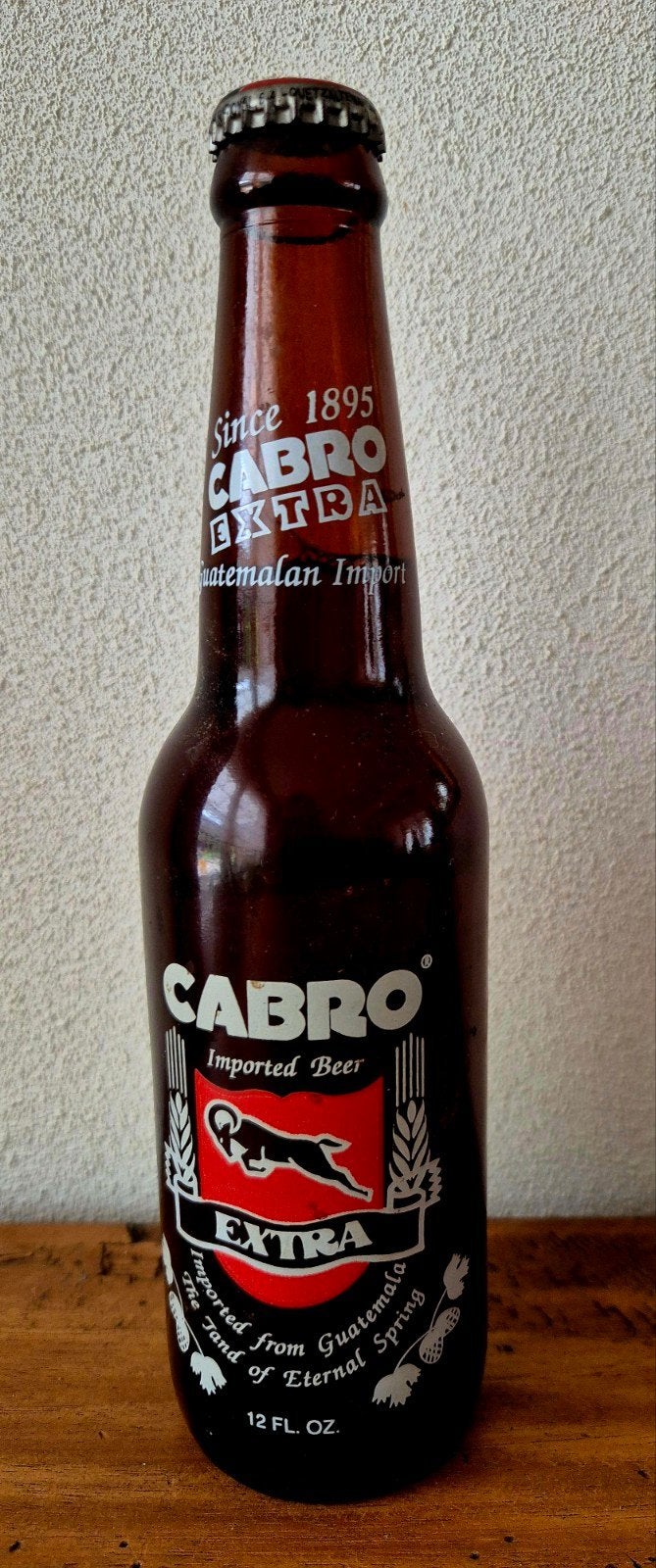 Fles Cabro Extra, een geïmporteerd bier afkomstig Guatemala, Ophalen of Verzenden, Zo goed als nieuw, Flesje(s), Overige merken