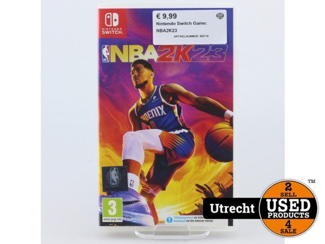 Nintendo Switch Game: NBA2K23, Nintendo, Zo goed als nieuw, Support@nintendo.com, 11-1 Hokotate-cho, Kamitoba, Minami-ku
Kyoto 601-8501
Japan