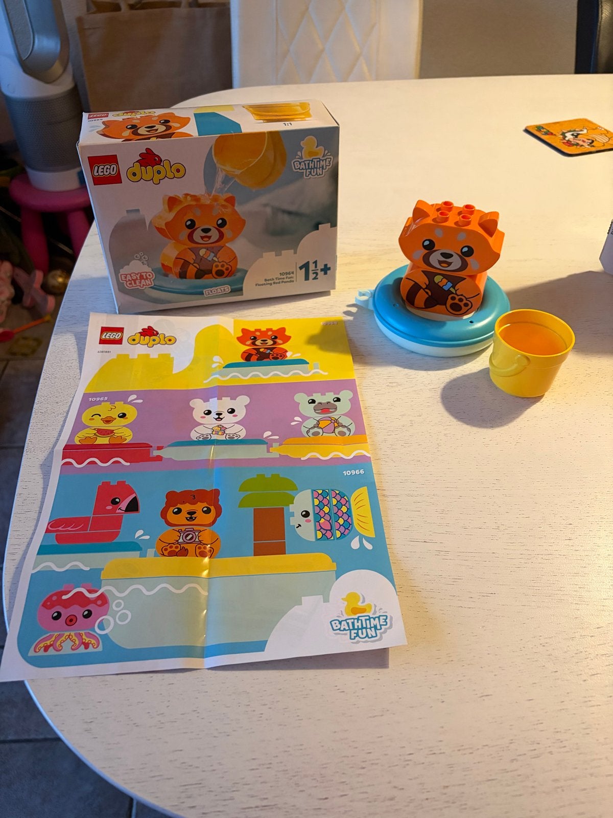 Lego Duplo 10964 Badplezier Drijvende Rode Panda, Compleet, Overige thema's, Ophalen of Verzenden, Zo goed als nieuw