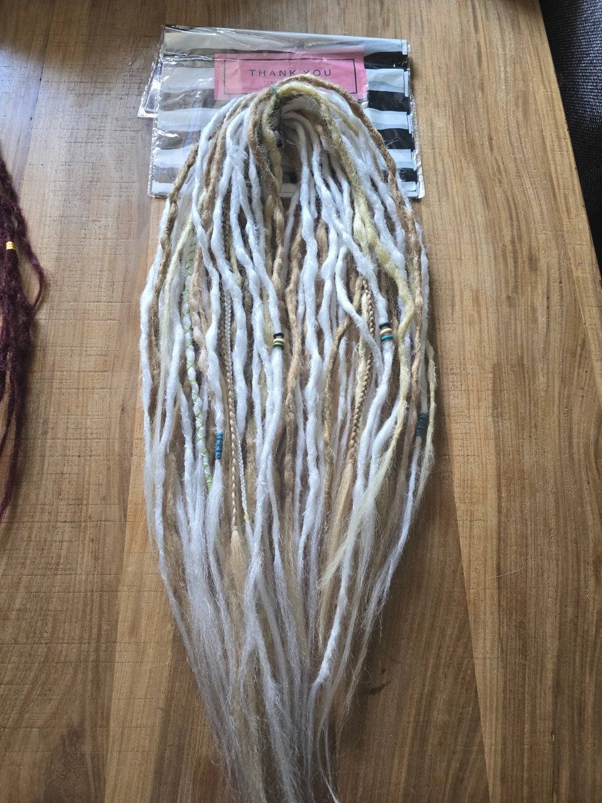 Set handmade unieke set dreads en dreads aan elastiek, Ophalen of Verzenden, Overige typen