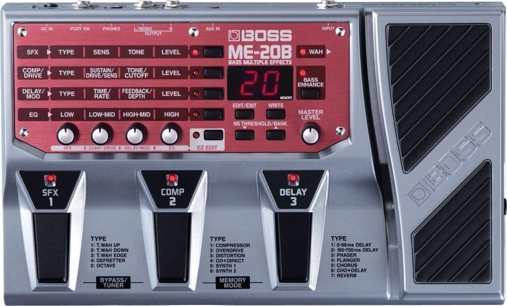 BOSS ME-20B Bass Effects pedal, Ophalen of Verzenden, Gebruikt, Multi-effect