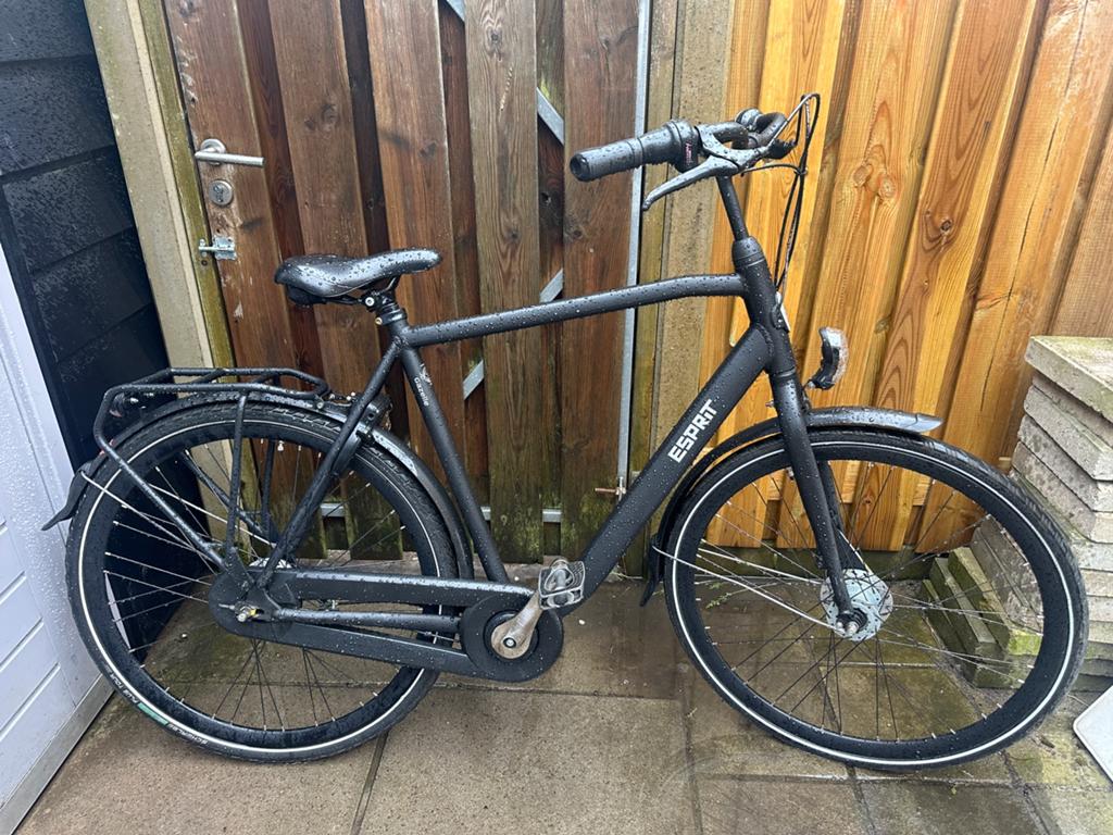 Nette Gazelle Esprit Herenfiets C7 57cm 7versn Mat Zwart, 57 tot 61 cm, Ophalen of Verzenden, Zo goed als nieuw, Gazelle