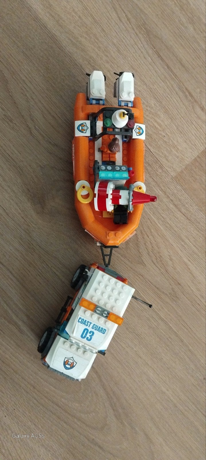 LEGO City Coast Guard set met boot en auto, Ophalen, Zo goed als nieuw, Overige merken