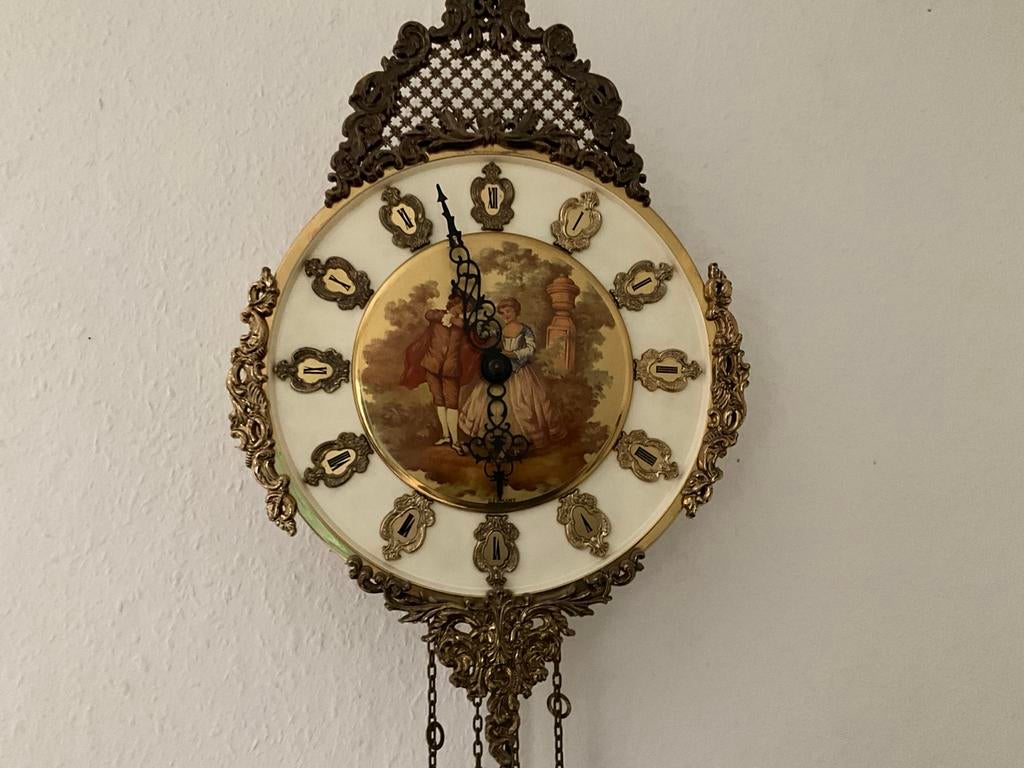 Brocante E. Schmeckenbecker slingeruurwerk TEAB, Ophalen