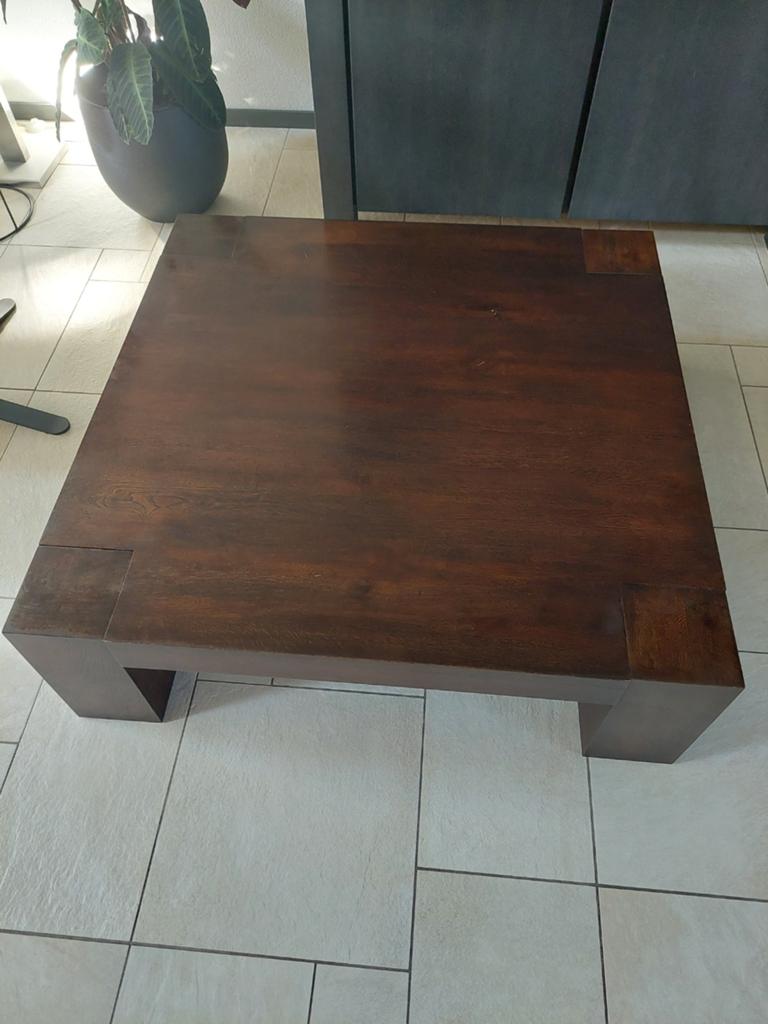 Salontafel Quint Goossens 110x110, Huis en Inrichting, Tafels | Salontafels, Ophalen, Vierkant, Minder dan 50 cm, 100 tot 150 cm