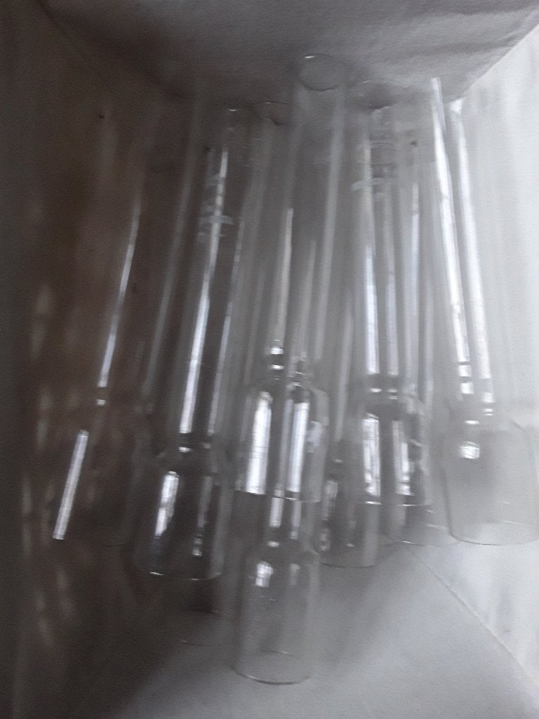 Lampeglas smal, voor olielamp 10 stuks totaal, Ophalen of Verzenden