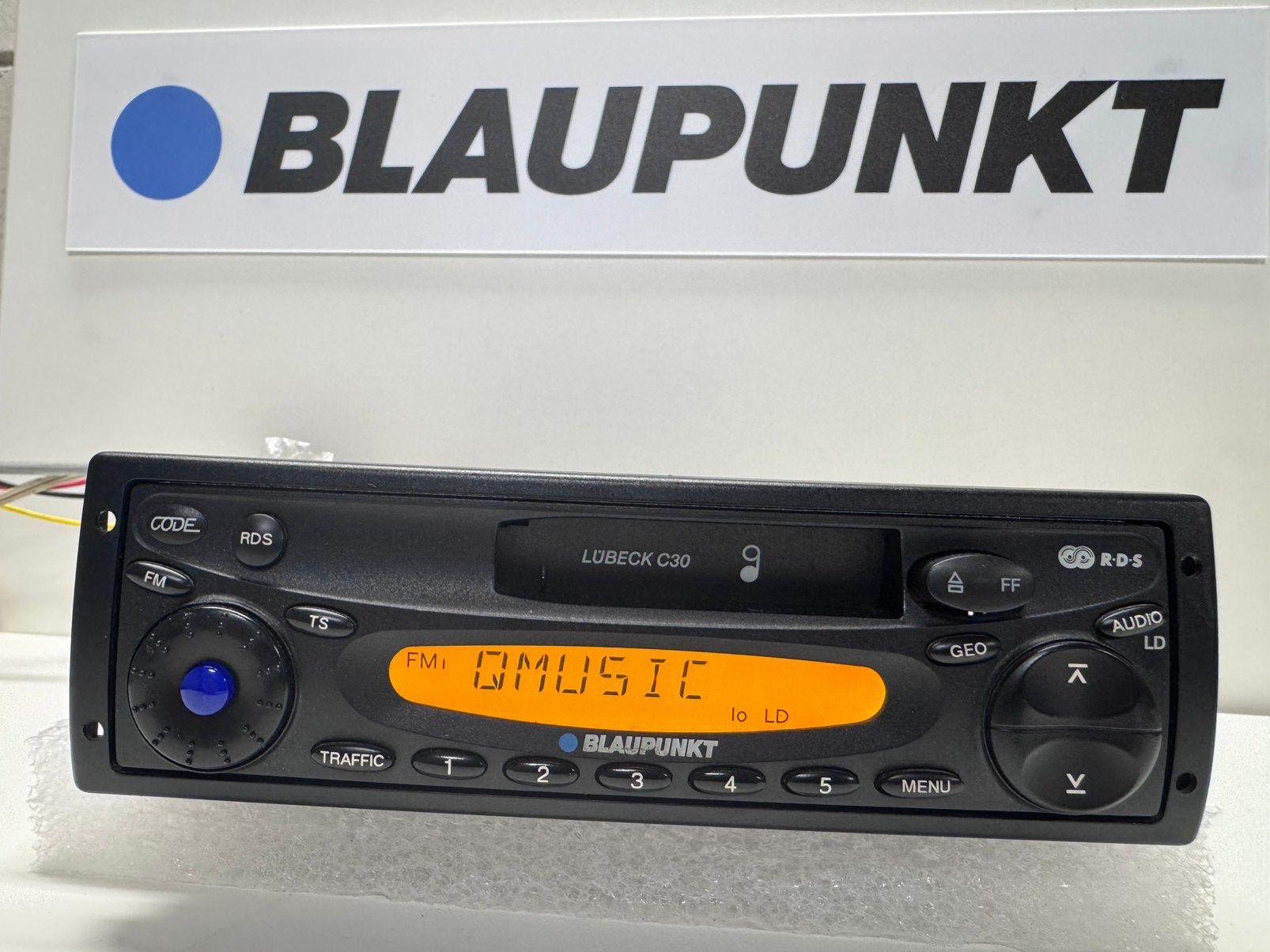 Blaupunkt Lübeck C30 RDS Radio/Cassette – met RDS, Auto diversen, Autoradio's, Ophalen of Verzenden, Gebruikt