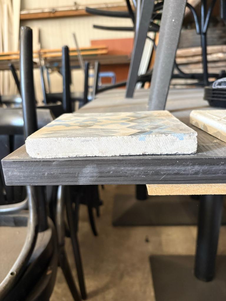 Oude originele cementtegels 15x15 cm - ca. 4 m² patroon, Ophalen, Overige materialen, Gebruikt, Minder dan 20 cm