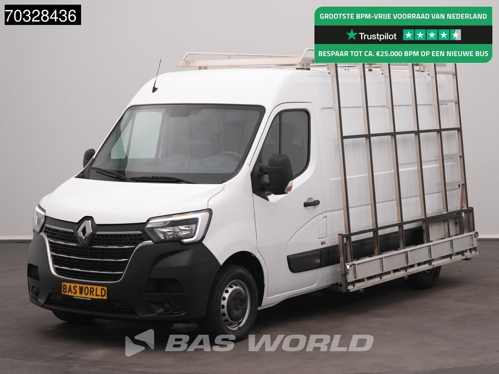 Renault Master 135PK Glasresteel L2H2 Trekhaak Navi Airco Cr, Gebruikt, Euro 6, 4 cilinders, Renault
