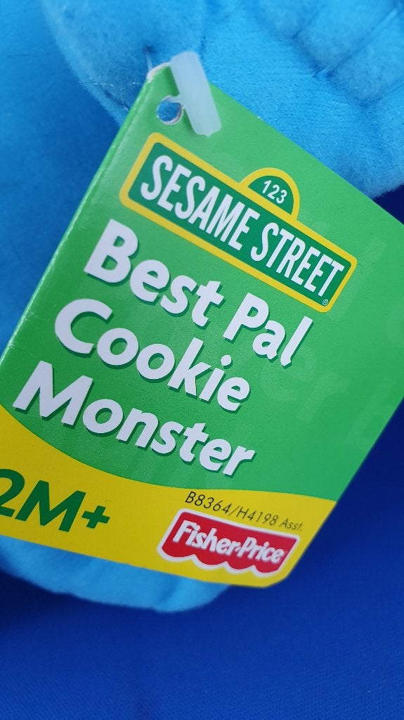Koekiemonster, Sesamstraat. Fisher Price 2003. 33 cm. T4, Tweedehands verkoop, Tweedehands verkoop, Gebruikt, Overige typen