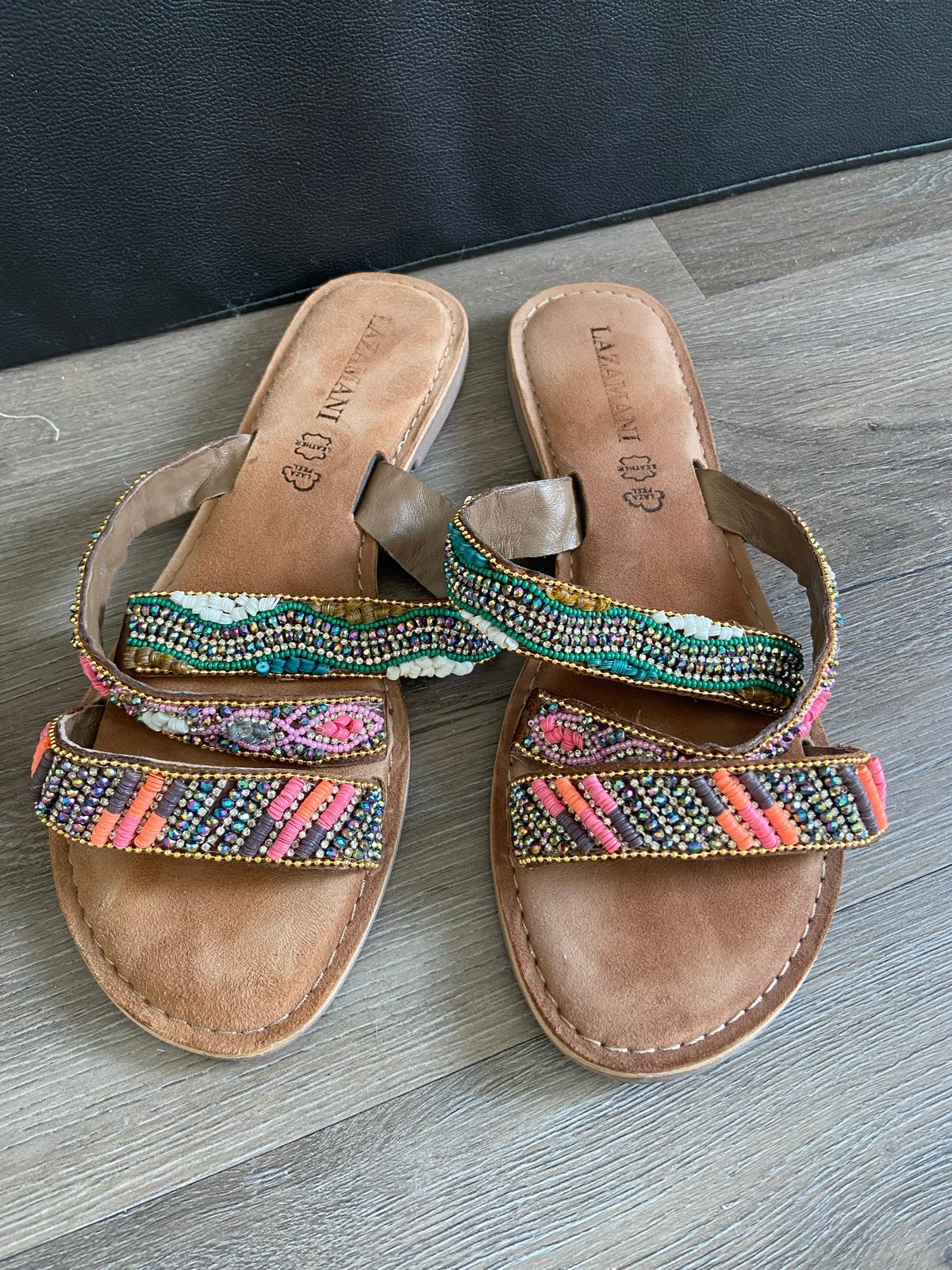 Lazamani dames slippers maat 43, Slippers, Overige kleuren, Ophalen of Verzenden, Gedragen