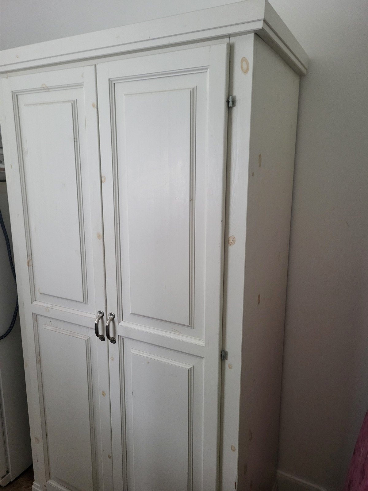 Whitewash kast, Huis en Inrichting, Kasten | Kledingkasten, Ophalen, Met deur(en), 50 tot 100 cm, Zo goed als nieuw