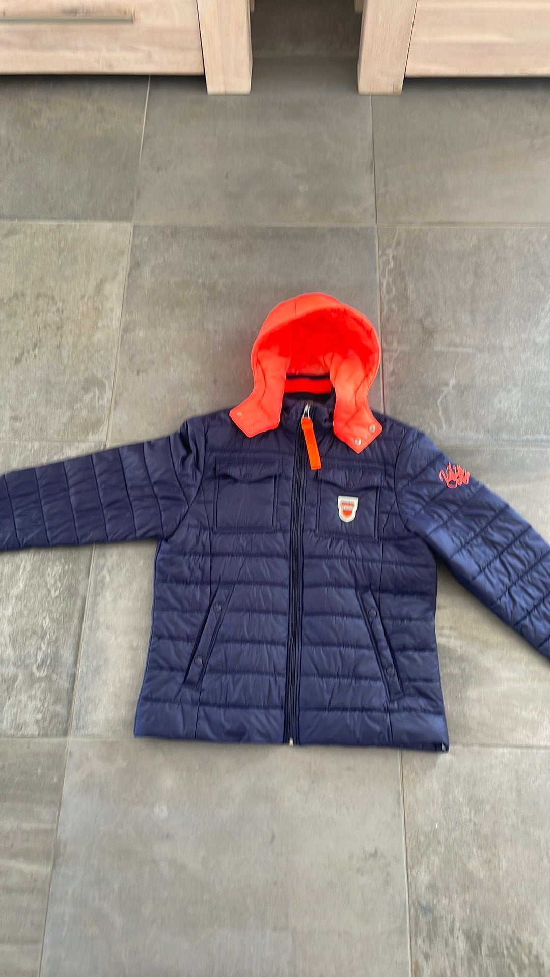 Mooie Nickelson tussenjas mt3XL, Ophalen of Verzenden, Zo goed als nieuw, Overige maten, Blauw