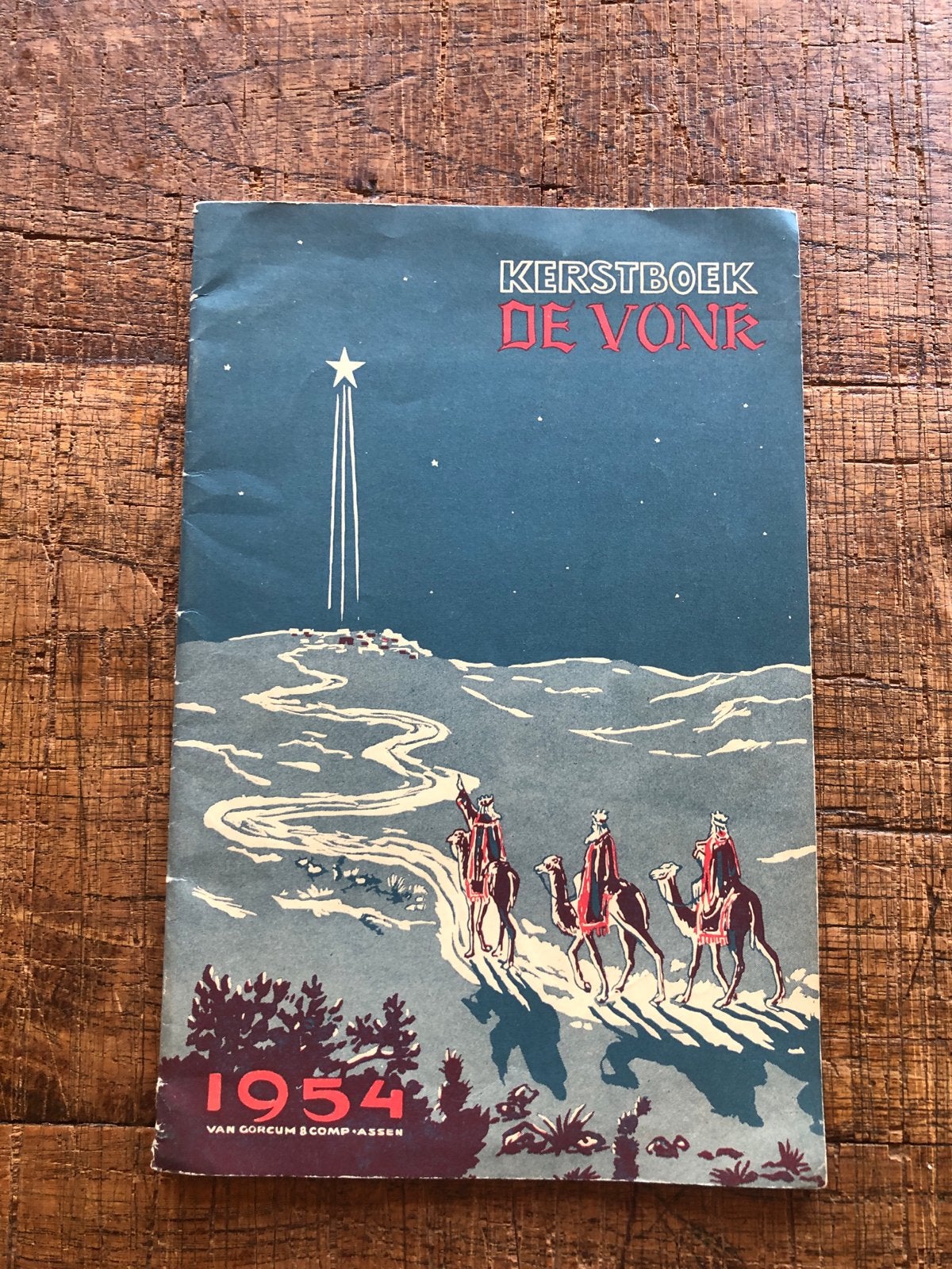Kerstboek De Vonk 1954 - Vintage Kerstverhalen, Ophalen of Verzenden, Gelezen