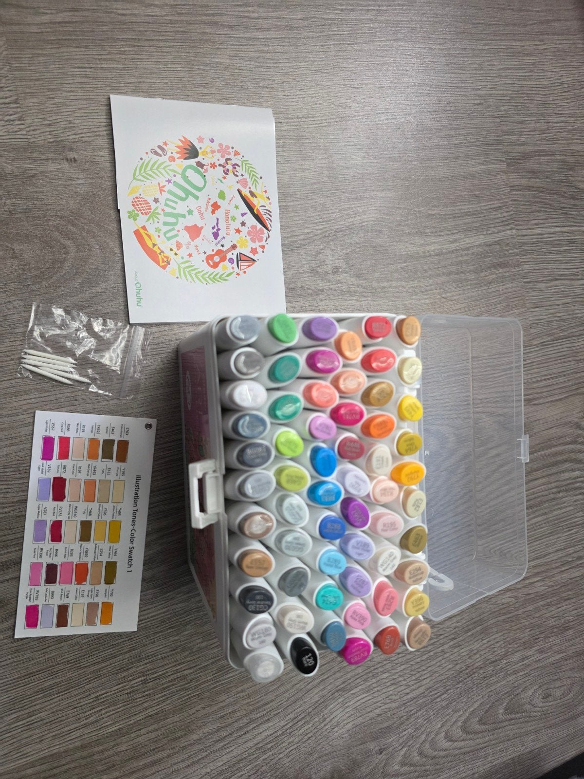 Ohuhu art markers, Hobby en Vrije tijd, Ophalen, Zo goed als nieuw