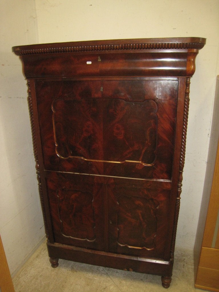 Mahonie Biedermeier secretaire