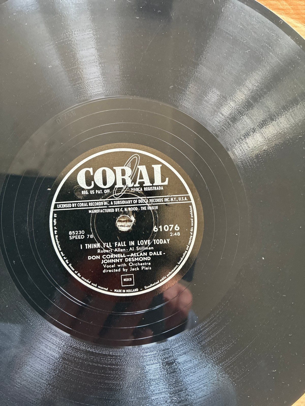 Don Cornell & Alan Dale - I Think I'll Fall In Love Today, Cd's en Dvd's, Gebruikt, 10 inch, Overige genres, Ophalen of Verzenden