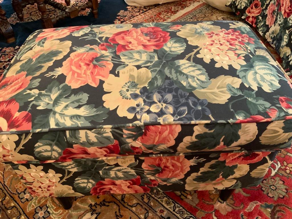 Te koop gevraagd, bloemenmotief in een Ektorp model 2 zits, Ophalen of Verzenden, Zo goed als nieuw, Rechthoekig, 125 cm of meer