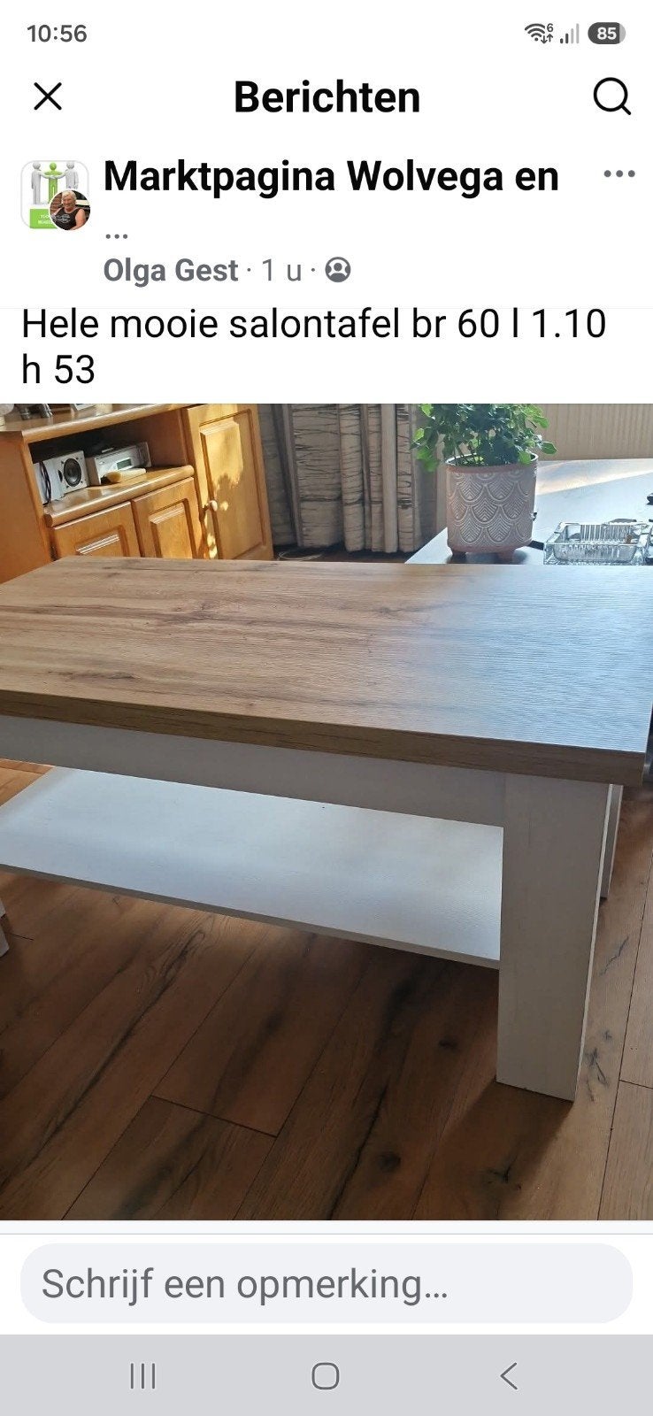 salontafel, Ophalen