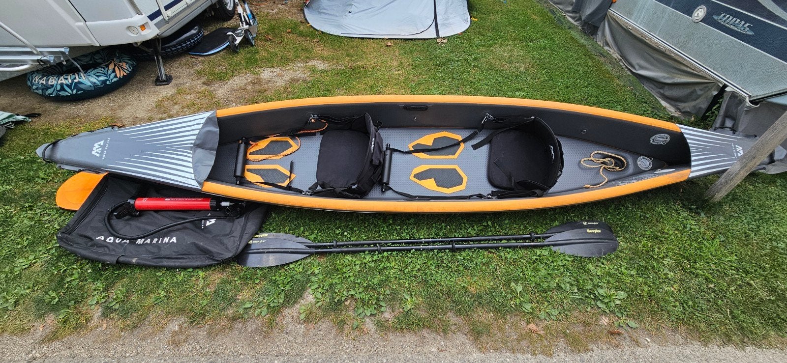 Aqua Marina Tomahawk Air-K 440 – High-end opblaasbare kajak, Watersport en Boten, Kano's, Ophalen, Opblaasbaar, Kajak, Twee personen