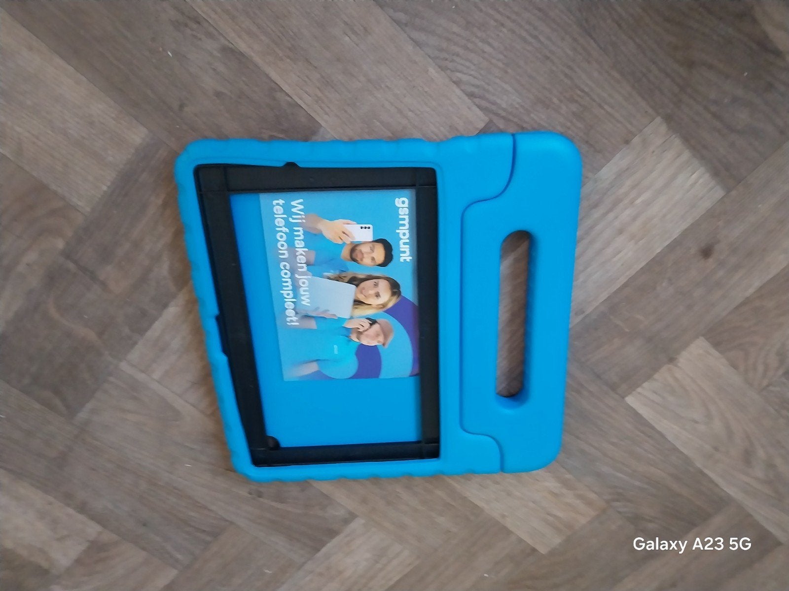Blauwe Kinder Tablet Hoes met Handvat - Universeel, Ophalen, Nieuw, Bescherming voor- en achterkant, Lenovo