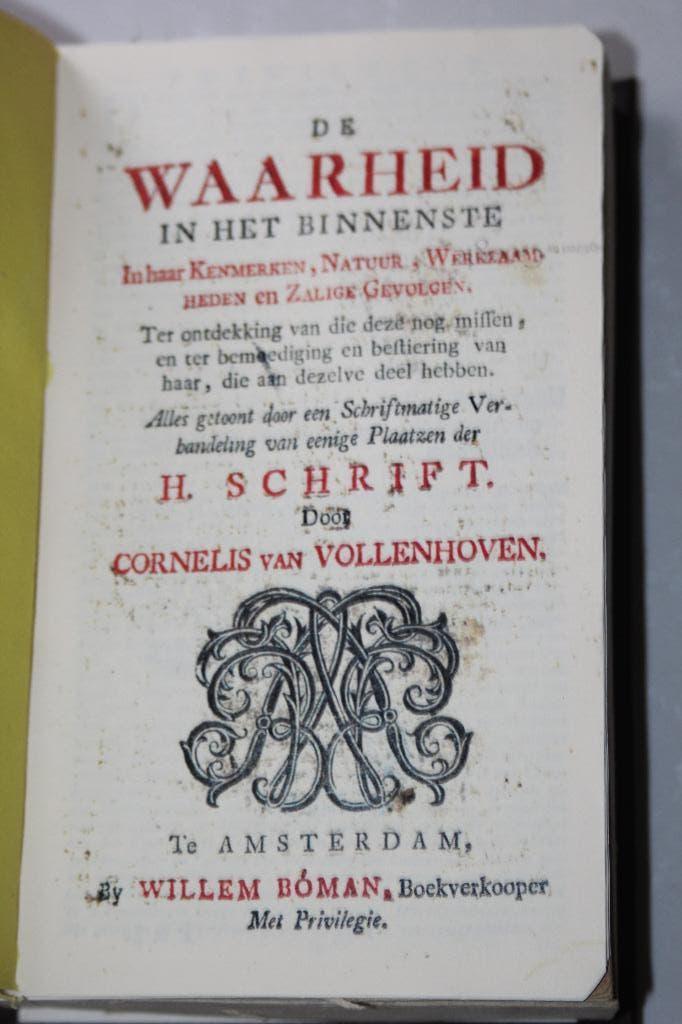 Cornelis van Vollenhoven - Waarheid in het binnenste, Boeken, Ophalen of Verzenden, Gelezen, Christendom | Protestants