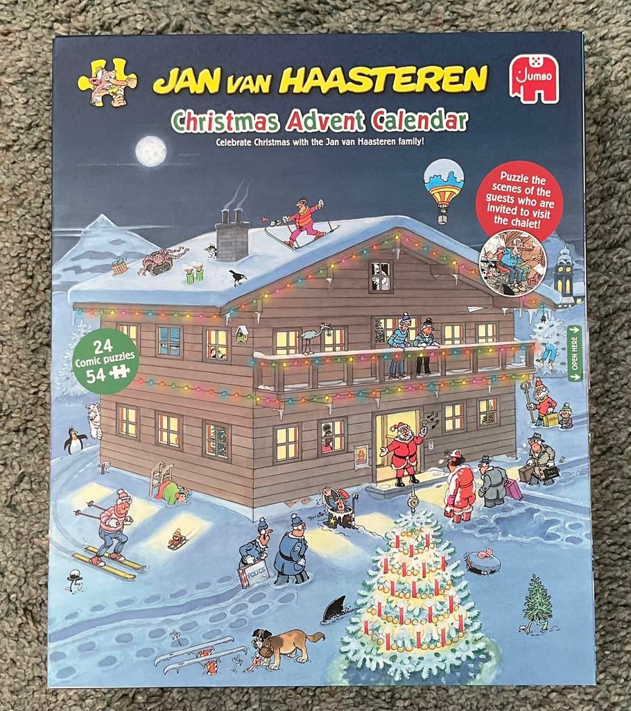 Jan van Haasteren adventkalender, Ophalen, 500 t/m 1500 stukjes, Zo goed als nieuw