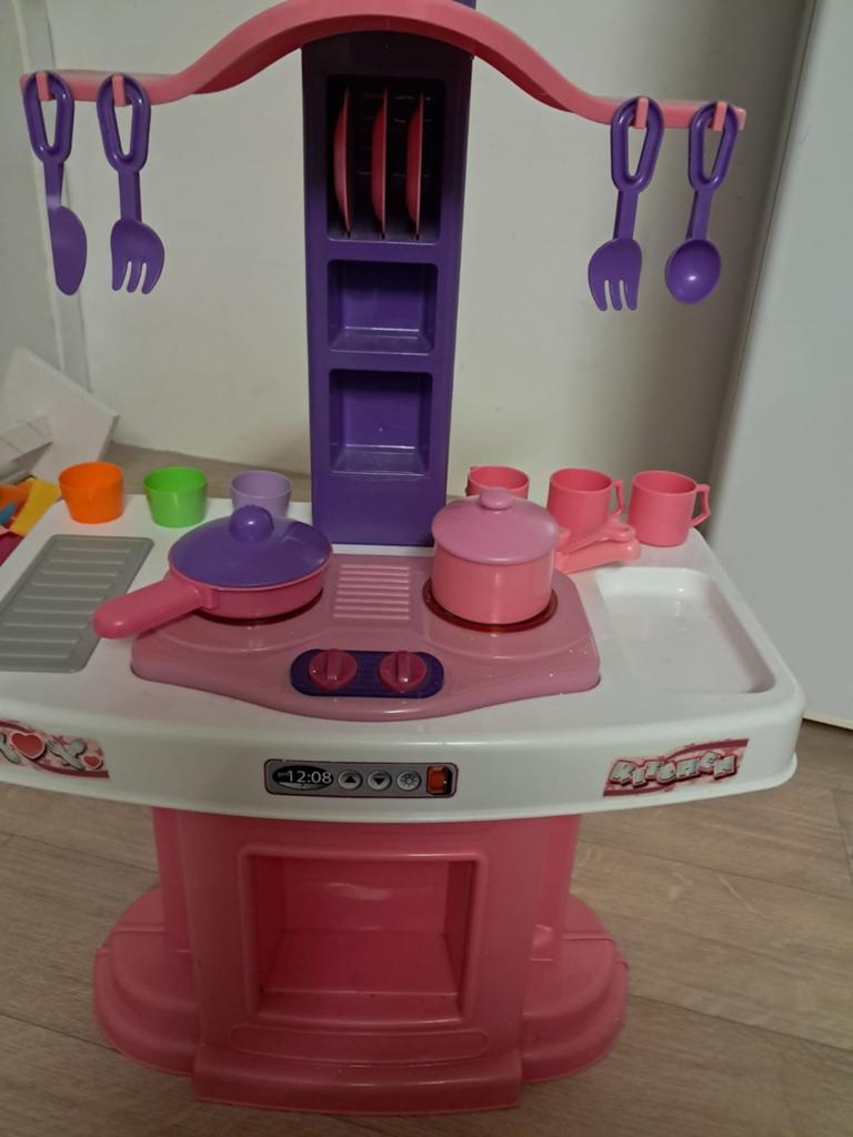 Grote Speelkeuken met Accessoires en Speelgoedeten, Ophalen