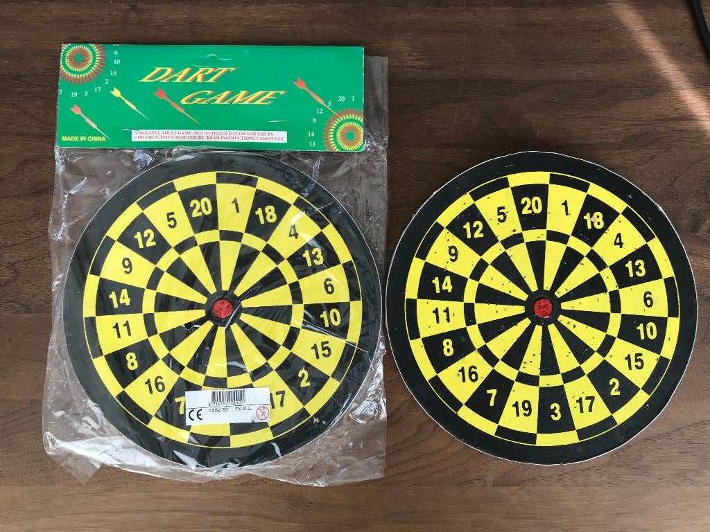 Dartboard 23cm (2x)     µe, Ophalen of Verzenden, Nieuw, Dartbord