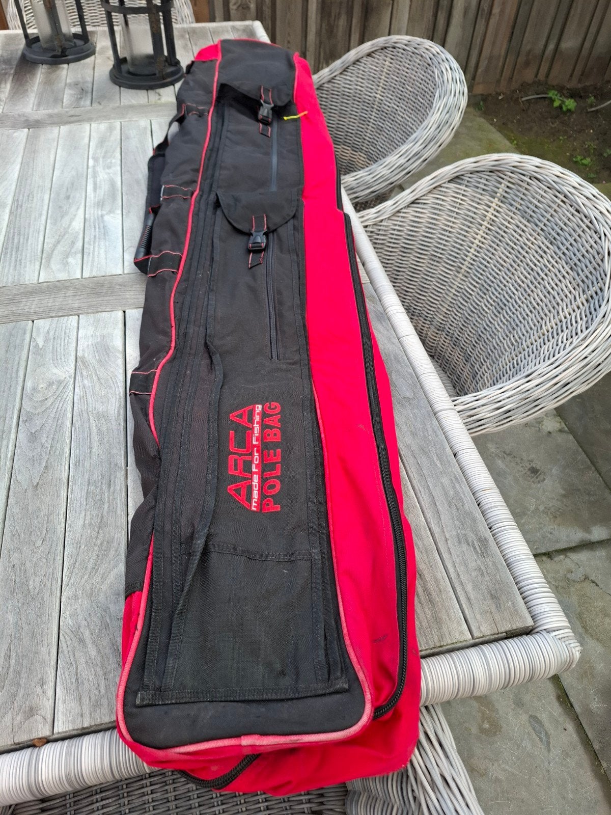 ARCA Pole Bag - Hengeltas voor Vaste Hengels of  zeehengels, Watersport en Boten, Ophalen, Gebruikt, Koffer of Tas