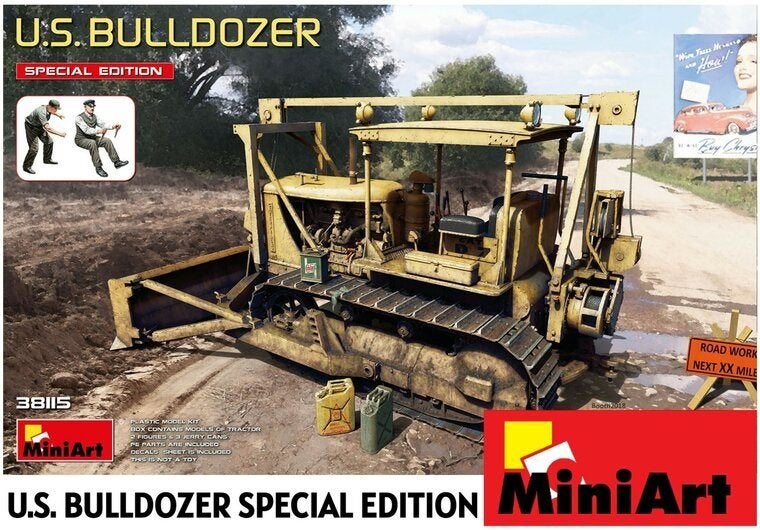MINIART U.S. BULLDOZER SPECIAL EDITION 1:35, Overige merken, Verzenden, 1:32 tot 1:50, Overige typen