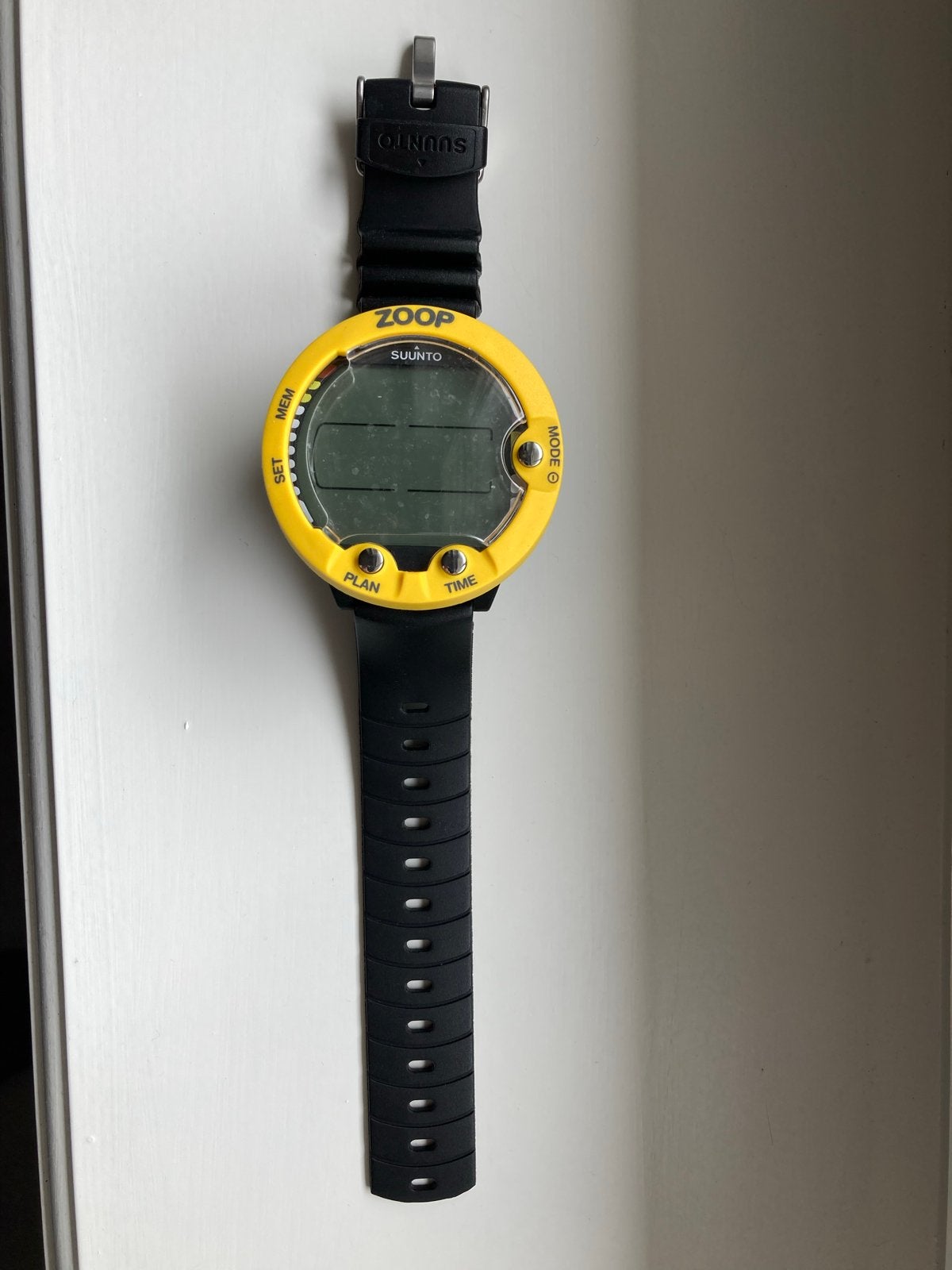 Suunto Zoop Gele Duikcomputer - Zo Goed als Nieuw, Ophalen of Verzenden, Waterdicht, Zo goed als nieuw, Geel